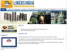 Tablet Screenshot of linersindia.com